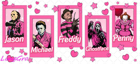 Halloween 16oz UV DTF TRANSFER Libbey Glass Can Cup Wrap-KA 1068