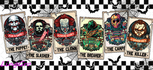 Halloween 16oz UV DTF TRANSFER Libbey Glass Can Cup Wrap-KA 1074