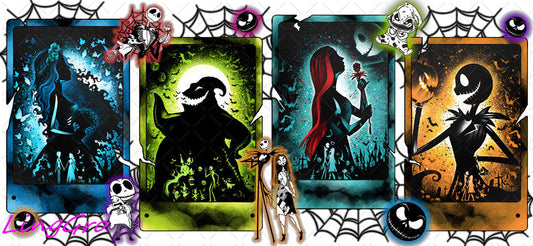 Halloween 16oz UV DTF TRANSFER Libbey Glass Can Cup Wrap-KA 1083