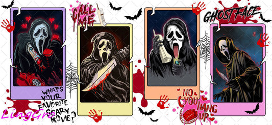 Halloween 16oz UV DTF TRANSFER Libbey Glass Can Cup Wrap-KA 1084