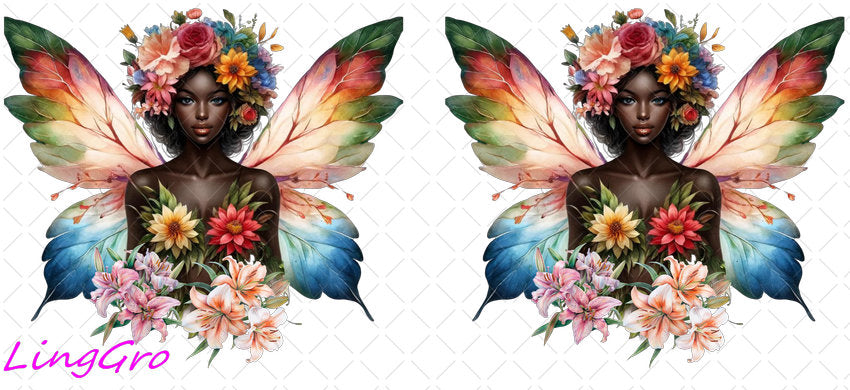 Butterfly 16oz UV DTF TRANSFER Libbey Glass Can Cup Wrap-KA-120