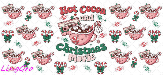 Christmas 16oz UV DTF TRANSFER Libbey Glass Can Cup Wrap-KA-1350