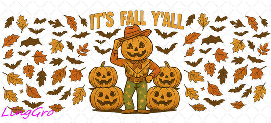 Fall 16oz UV DTF TRANSFER Libbey Glass Can Cup Wrap-KA-1387