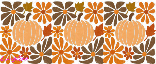 Fall 16oz UV DTF TRANSFER Libbey Glass Can Cup Wrap-KA-1393