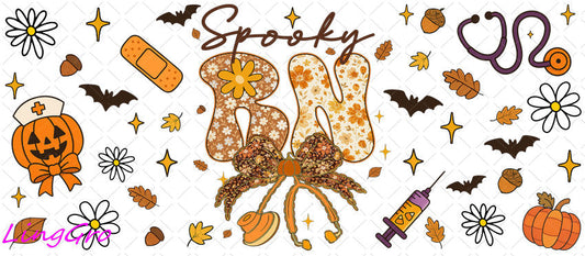 Fall 16oz UV DTF TRANSFER Libbey Glass Can Cup Wrap-KA-1407