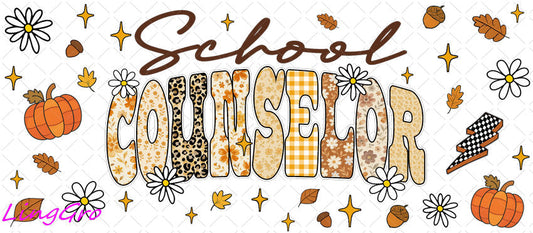 Fall 16oz UV DTF TRANSFER Libbey Glass Can Cup Wrap-KA-1408