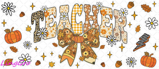 Fall 16oz UV DTF TRANSFER Libbey Glass Can Cup Wrap-KA-1413