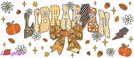 Fall 16oz UV DTF TRANSFER Libbey Glass Can Cup Wrap-KA-1414