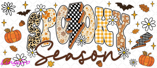 Fall 16oz UV DTF TRANSFER Libbey Glass Can Cup Wrap-KA-1416