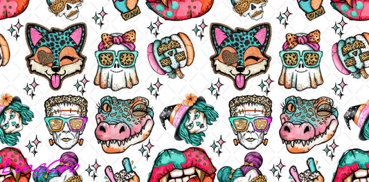 Western 16oz UV DTF TRANSFER Libbey Glass Can Cup Wrap-KA-1449