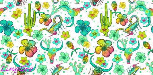 Western 16oz UV DTF TRANSFER Libbey Glass Can Cup Wrap-KA-1450