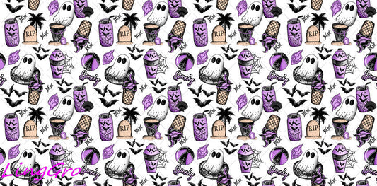 Halloween 16oz UV DTF TRANSFER Libbey Glass Can Cup Wrap-KA-1455