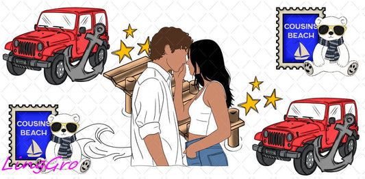 Valentine 16oz UV DTF TRANSFER Libbey Glass Can Cup Wrap-KA-1463