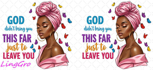 Afro Pray Black Woman 16oz UV DTF TRANSFER Libbey Glass Can Cup Wrap-KA-1513