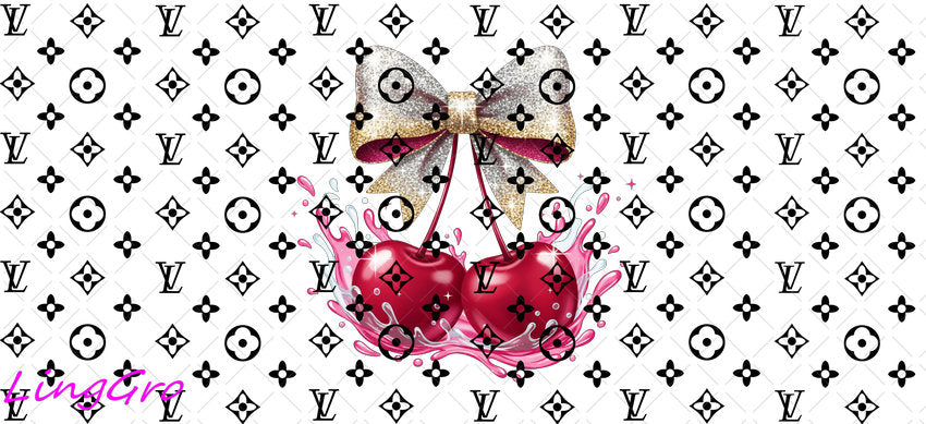 L-V 16oz UV DTF TRANSFER Libbey Glass Can Cup Wrap-KA 1593