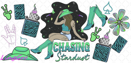 Western 16oz UV DTF TRANSFER Libbey Glass Can Cup Wrap-KA-1950