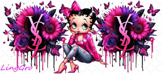 16oz UV DTF TRANSFER Libbey Glass Can Cup Wrap KA-1987