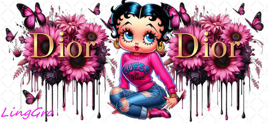 16oz UV DTF TRANSFER Libbey Glass Can Cup Wrap KA-1989