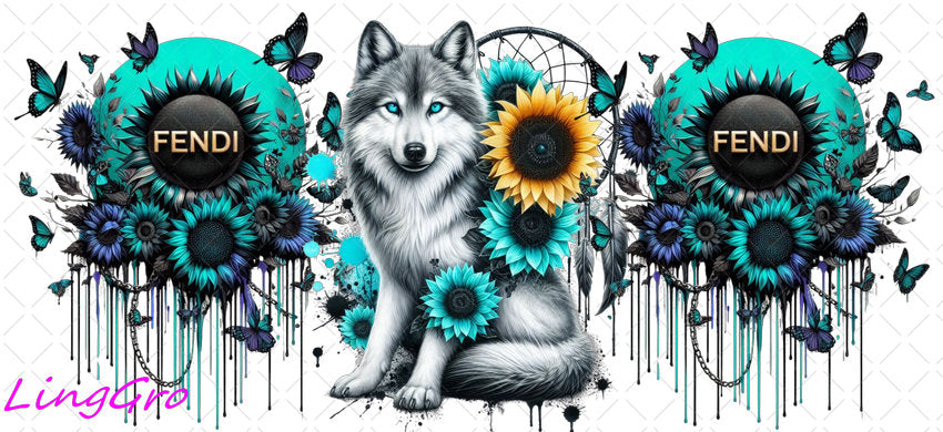 16oz UV DTF TRANSFER Libbey Glass Can Cup Wrap KA-2008