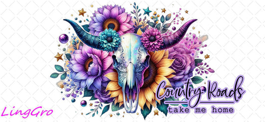 Western 16oz UV DTF TRANSFER Libbey Glass Can Cup Wrap-KA-215