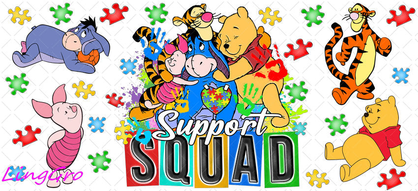 Autisum 16oz UV DTF TRANSFER Libbey Glass Can Cup Wrap KA-2160