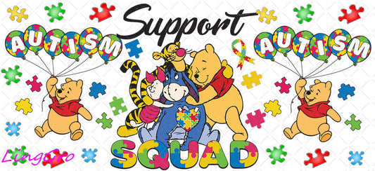 Autisum 16oz UV DTF TRANSFER Libbey Glass Can Cup Wrap KA-2161