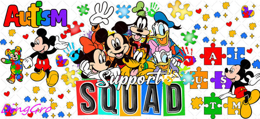 Autisum 16oz UV DTF TRANSFER Libbey Glass Can Cup Wrap KA-2162