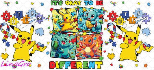 Autisum 16oz UV DTF TRANSFER Libbey Glass Can Cup Wrap KA-2167