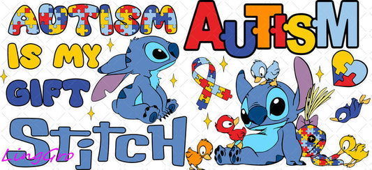 Autisum 16oz UV DTF TRANSFER Libbey Glass Can Cup Wrap KA-2172