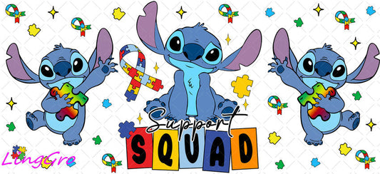 Autisum 16oz UV DTF TRANSFER Libbey Glass Can Cup Wrap KA-2174