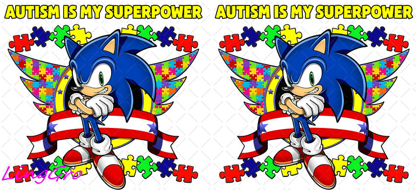 Autisum 16oz UV DTF TRANSFER Libbey Glass Can Cup Wrap KA-2175