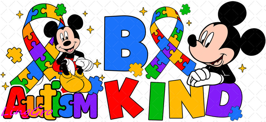 Autisum 16oz UV DTF TRANSFER Libbey Glass Can Cup Wrap KA-2176