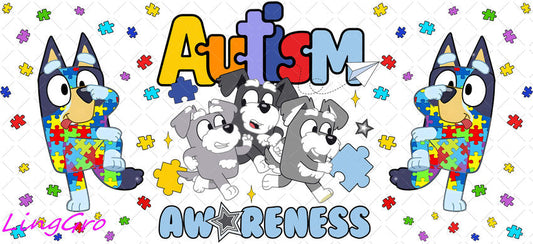 Autisum 16oz UV DTF TRANSFER Libbey Glass Can Cup Wrap KA-2179