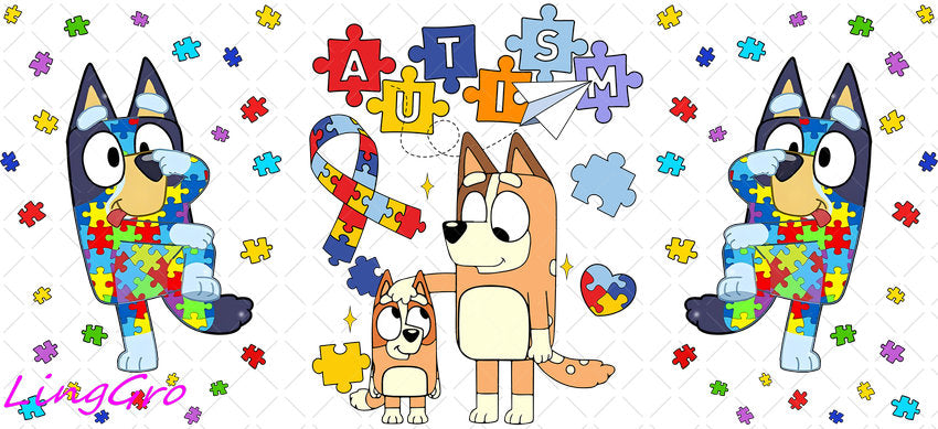 Autisum 16oz UV DTF TRANSFER Libbey Glass Can Cup Wrap KA-2180