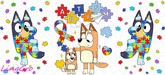 Autisum 16oz UV DTF TRANSFER Libbey Glass Can Cup Wrap KA-2180