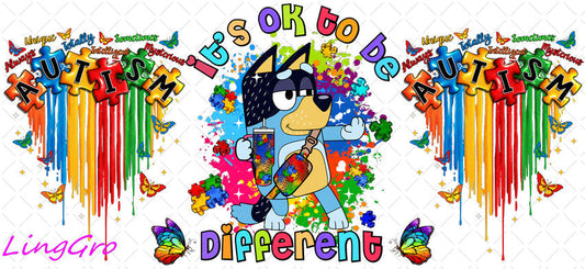 Autisum 16oz UV DTF TRANSFER Libbey Glass Can Cup Wrap KA-2193