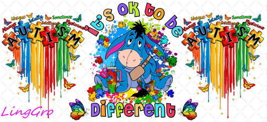 Autisum 16oz UV DTF TRANSFER Libbey Glass Can Cup Wrap KA-2197