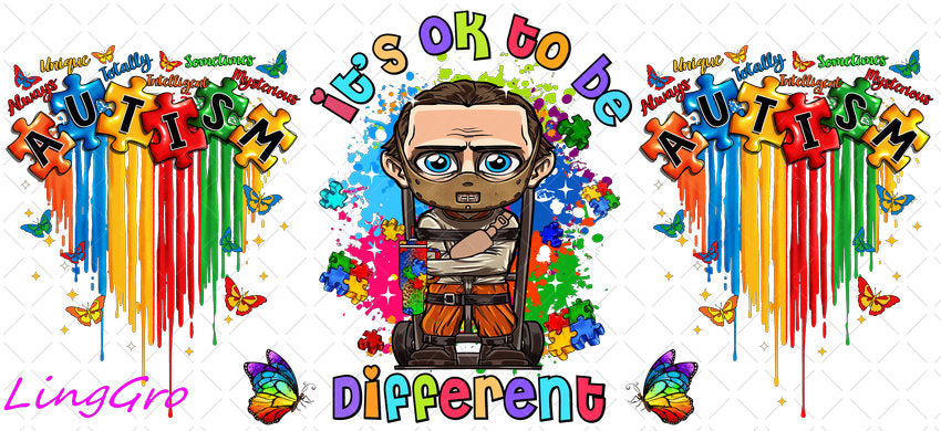 Autisum 16oz UV DTF TRANSFER Libbey Glass Can Cup Wrap KA-2201