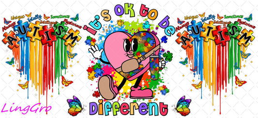 Autisum 16oz UV DTF TRANSFER Libbey Glass Can Cup Wrap KA-2202