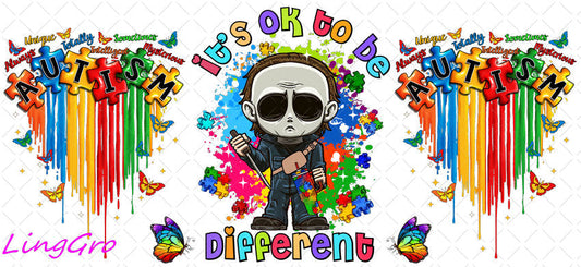 Autisum 16oz UV DTF TRANSFER Libbey Glass Can Cup Wrap KA-2207