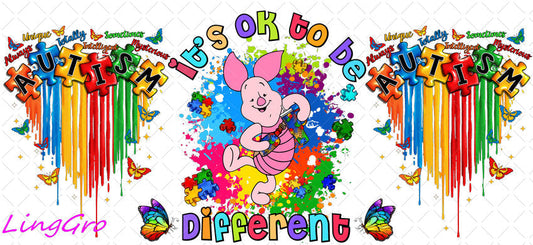 Autisum 16oz UV DTF TRANSFER Libbey Glass Can Cup Wrap KA-2211