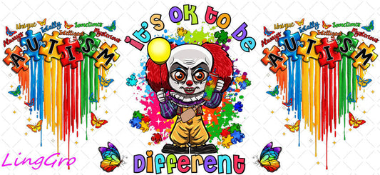 Autisum 16oz UV DTF TRANSFER Libbey Glass Can Cup Wrap KA-2212