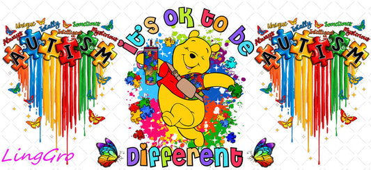 Autisum 16oz UV DTF TRANSFER Libbey Glass Can Cup Wrap KA-2213