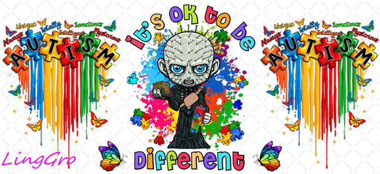 Autisum 16oz UV DTF TRANSFER Libbey Glass Can Cup Wrap KA-2214