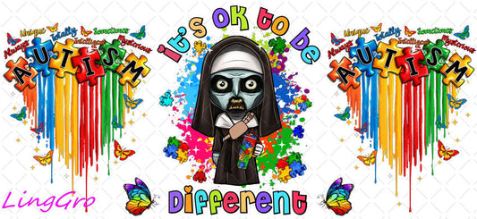 Autisum 16oz UV DTF TRANSFER Libbey Glass Can Cup Wrap KA-2217