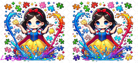 Autisum 16oz UV DTF TRANSFER Libbey Glass Can Cup Wrap KA-2219