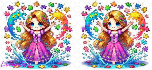 Autisum 16oz UV DTF TRANSFER Libbey Glass Can Cup Wrap KA-2223