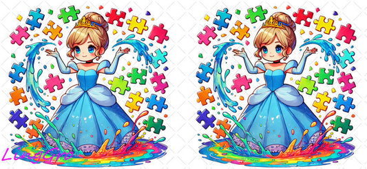 Autisum 16oz UV DTF TRANSFER Libbey Glass Can Cup Wrap KA-2225