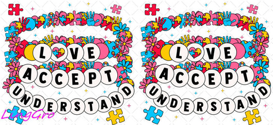 Autisum 16oz UV DTF TRANSFER Libbey Glass Can Cup Wrap KA-2229