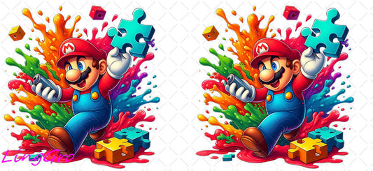 Autisum 16oz UV DTF TRANSFER Libbey Glass Can Cup Wrap KA-2241